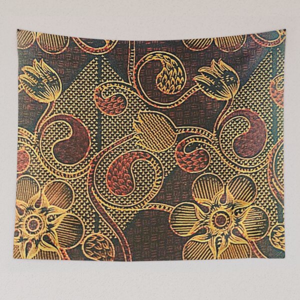 Item preview, Flower design with darkorange background designed and sold by UrbanBubules.