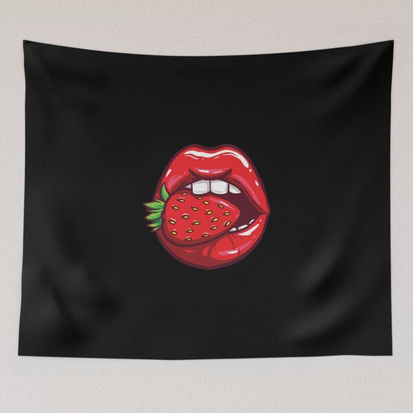 Item preview, Strawberry Lips Strawberries Acai Fruit Shirt Women Girls designed and sold by enstacee75.