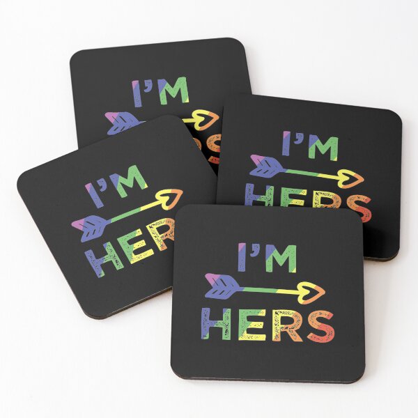 Item preview, Lesbian Couples Im Hers Matching Lgbt Pride designed and sold by DominicIHolland.