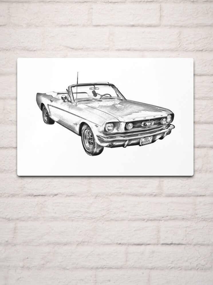 Mustang Car Drawing Pictures - Drawing Skill