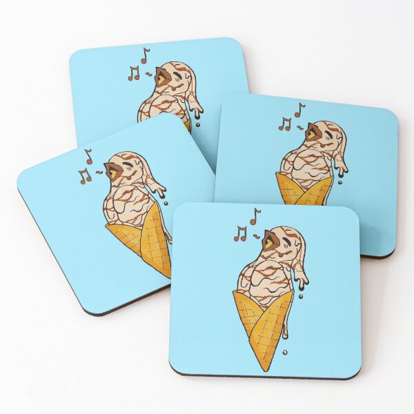 Item preview, Kawaii Fudge Swirl Ice cream bird designed and sold by Kangaspark.