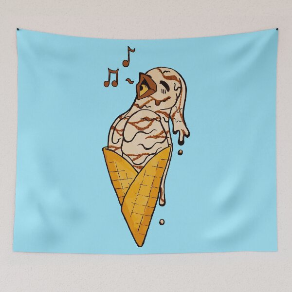 Item preview, Kawaii Fudge Swirl Ice cream bird designed and sold by Kangaspark.