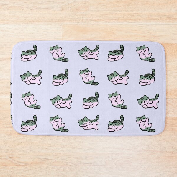Item preview, I draw seamless pastel pattern of pickles the cat playing designed and sold by RansRoom.