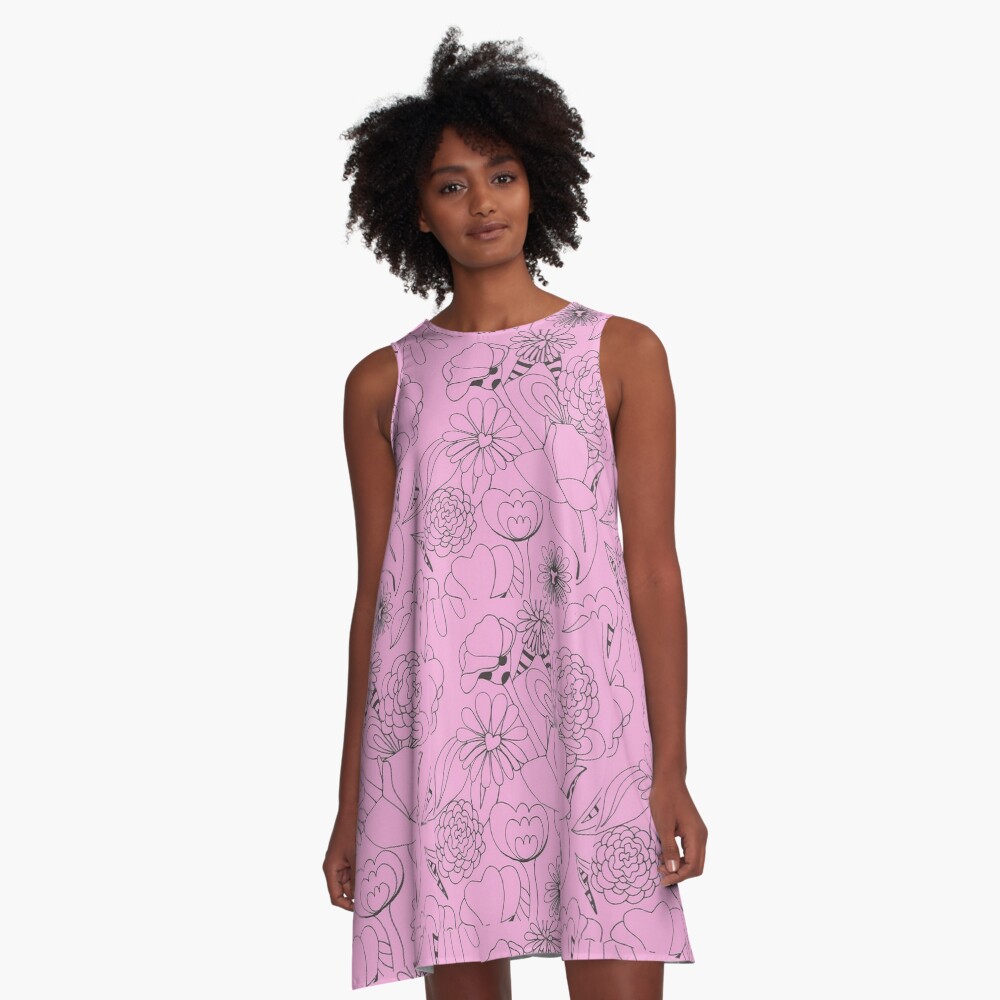 Floral Wonderland A-Line Dress