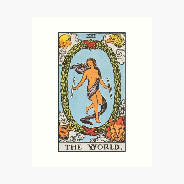 Item preview, The World - Rider Waite Smith tarot designed and sold by natekelly.