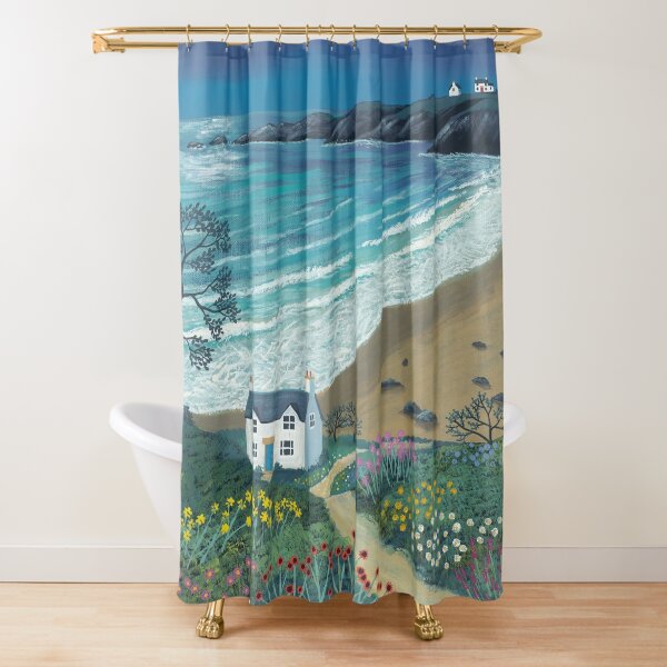 The Path to Moonlight Bay Shower Curtain