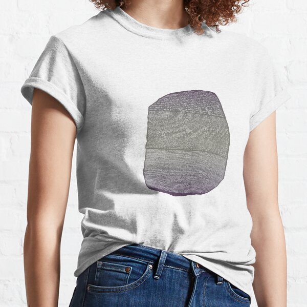 Rosetta Stone Stele Memphis Egypt 196 BC Ptolemy V Classic T-Shirt