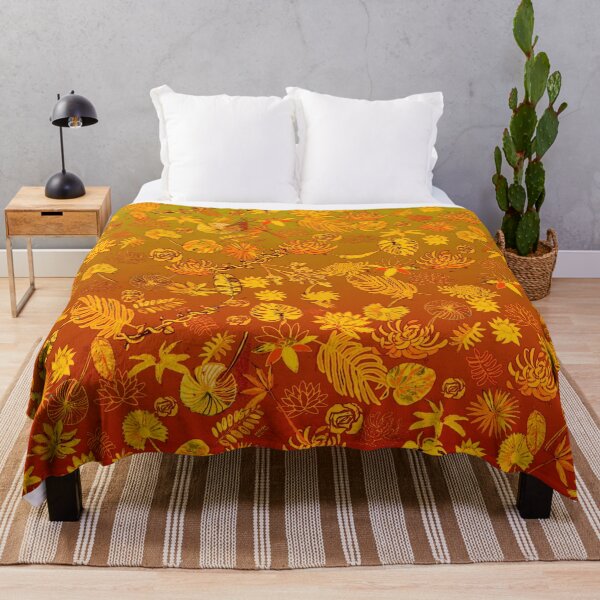 Artikelvorschau, TUMBLING GOLDEN BOTANIC-BOLD DISPLAY entworfen und verkauft von KINGTOUCAN.