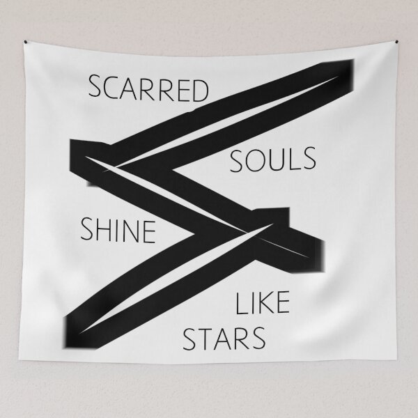 Item preview, Scarred Souls Shine Like Stars designed and sold by MJMunoz.