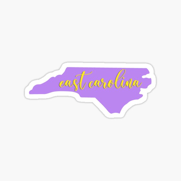 East Carolina - purple Sticker