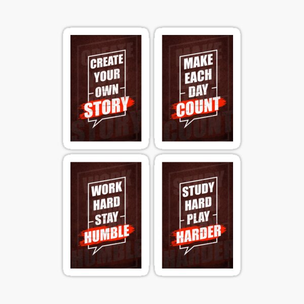 Item preview, Make Each Day Count Motivational Quotes Red Version designed and sold by Mr-FluffyTail.