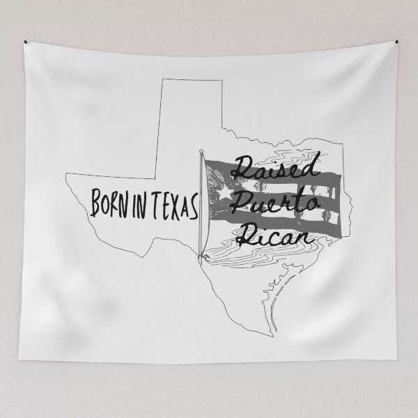 Item preview, Born In Texas, Raised Puerto Rican designed and sold by CBNetwork.