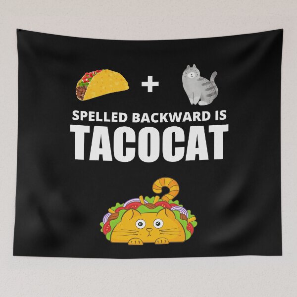 Artikelvorschau, Tacocat rückwärts buchstabiert ist Tacocat, lustig entworfen und verkauft von Avishy.
