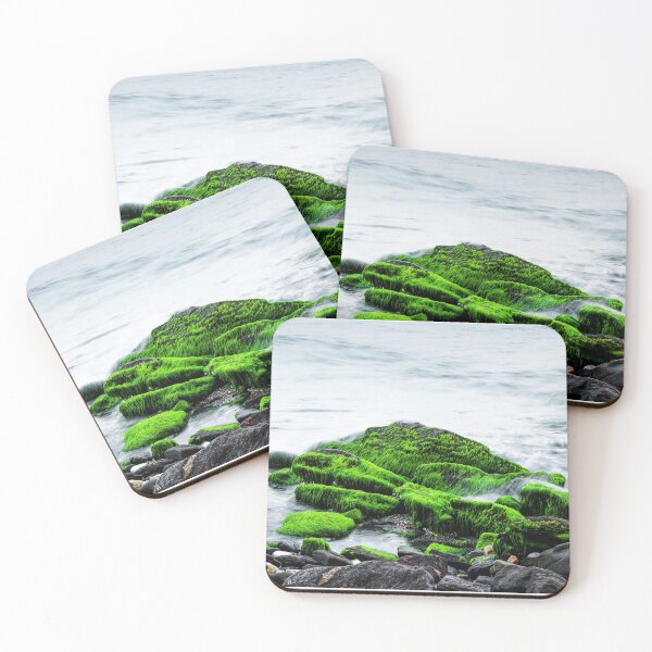 Item preview, Green and Black Rocky Beach designed and sold by SYNTASTIC.