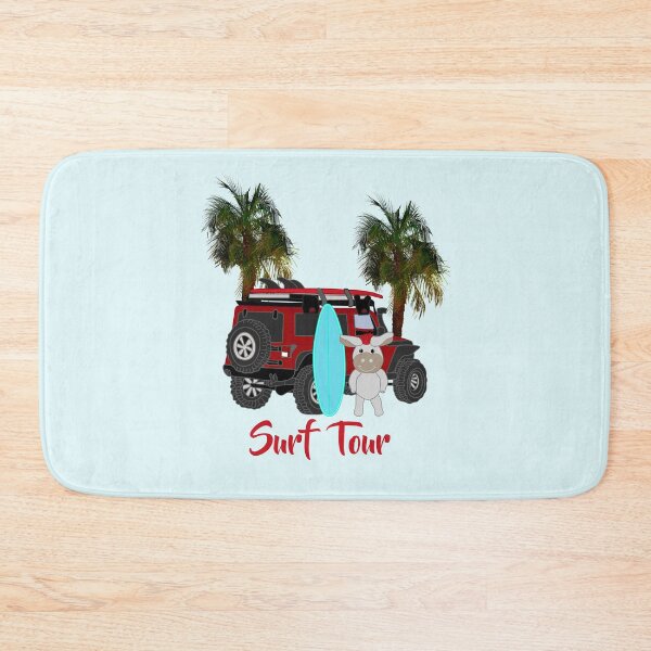 Item preview, Punky Donkey Surf Tour/ red SUV, Palms tree designed and sold by CreaVisArt.