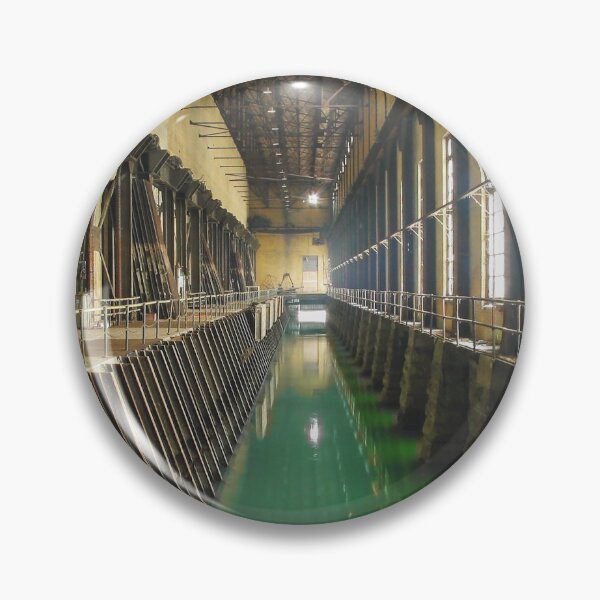 Item preview, Power Station Forebay Perspective with Green Water (Hydro-electric power station, Niagara Falls) designed and sold by Kendall Anderson.