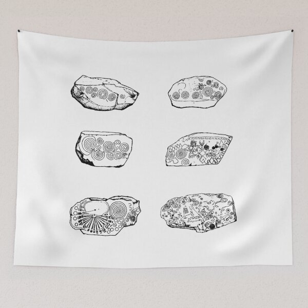 Item preview, Motifs from Kerbstones Knowth and Newgrange Stones designed and sold by yisela.