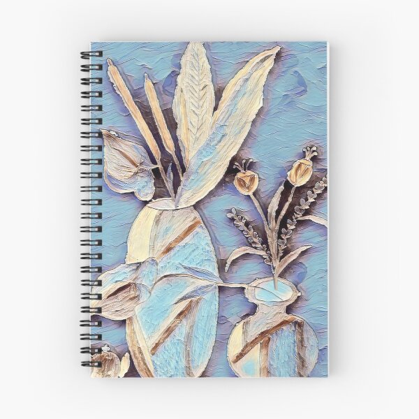 Item preview, Grasses in vases in blue spatula technique look designed and sold by jumapa.
