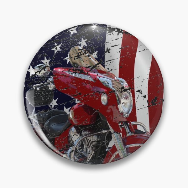 Item preview, Patriotic American Motocycles US Flag Patriots Veteran Design designed and sold by MyFavorTee.