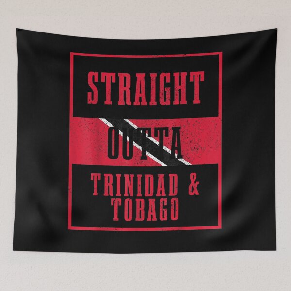 Item preview, Straight Outta Trinidad Tobago Trinidadian Flag Pride designed and sold by maizreo.