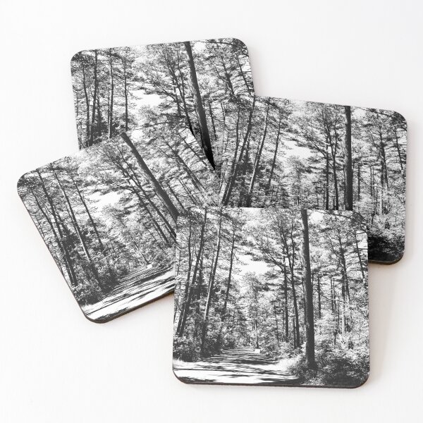 Item preview, Black and White Pine Forest designed and sold by HeuringGallery.