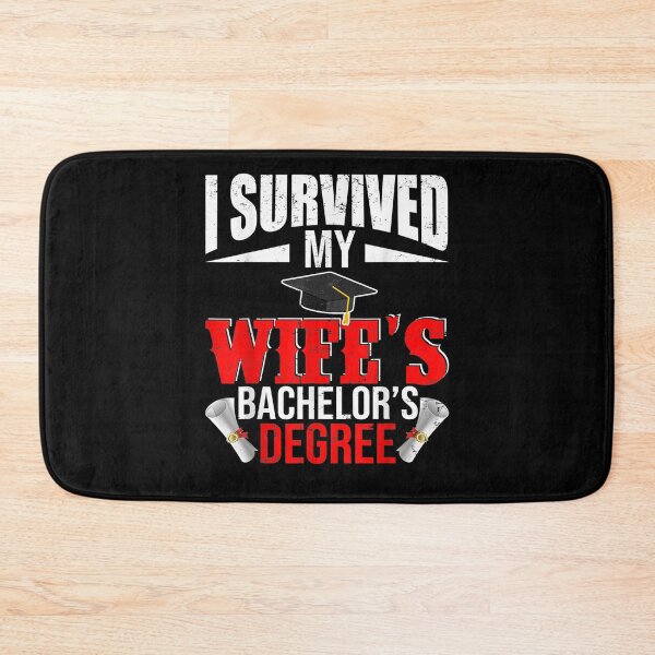 Item preview, I Survived My Wife's Bachelor's Degree Funny Graduation designed and sold by maizreo.