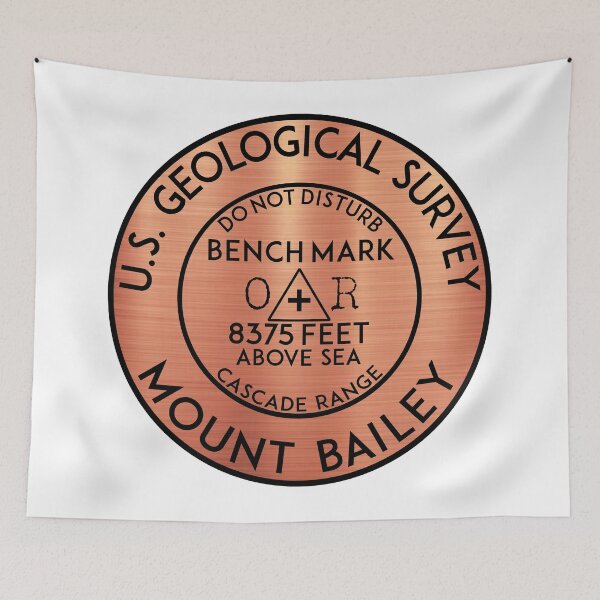 Item preview, Mount Bailey Oregon Benchmark Bench Mark USGS Cascade Range designed and sold by DESTINATIONS DECAL.