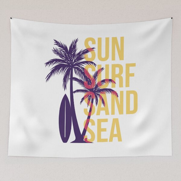 Item preview, Sun Surf Sand Sea -  Beach  designed and sold by Apoorv Choudhary.