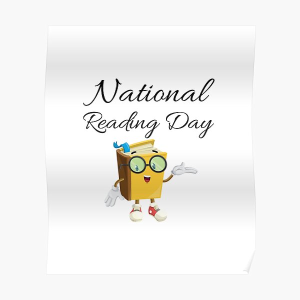 "national reading day" Poster for Sale by kareempixel Redbubble