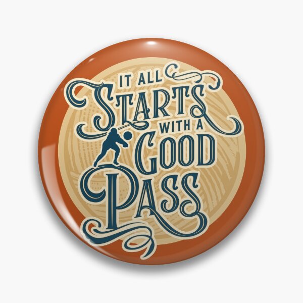 Item preview, It All Starts with a Pass | Vintage Typography Design designed and sold by 804 Volleyball Swag  Volleyball Merch for players and fans.