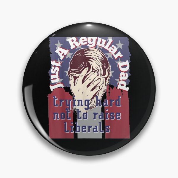 Item preview, Just A Regular Dad Trying Not To Raise Liberals Usa Flag designed and sold by maizreo.
