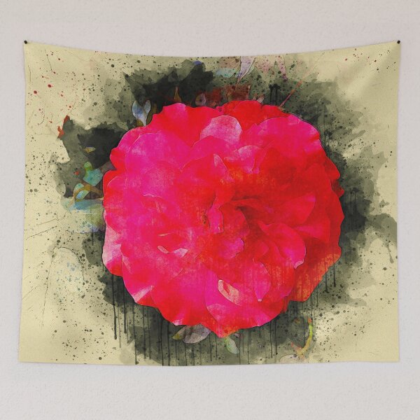Item preview, Single Pink Open Rose designed and sold by WallAndAll.
