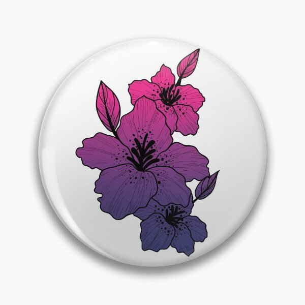 Item preview, Bisexual Pride Flower designed and sold by Artfully Vought.