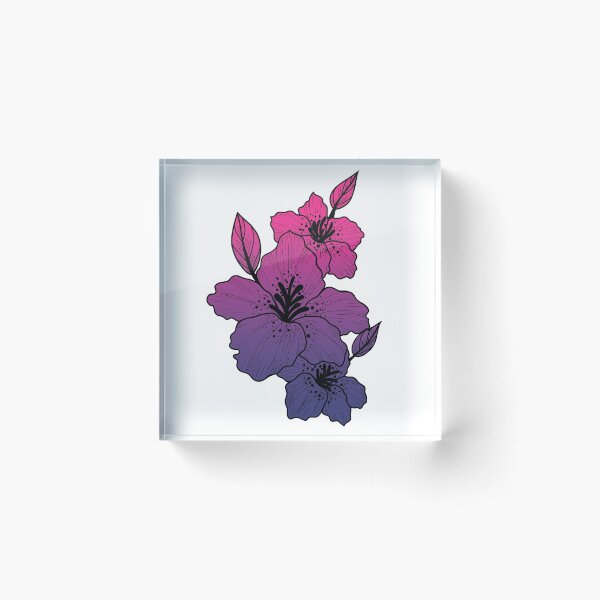Item preview, Bisexual Pride Flower designed and sold by Artfully Vought.