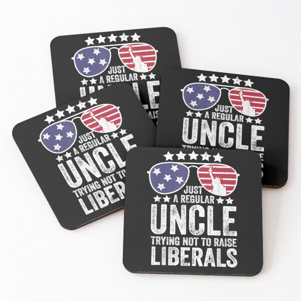 Item preview, Mens Just A Regular Uncle Trying Not To Raise Liberals Republican designed and sold by maizreo.