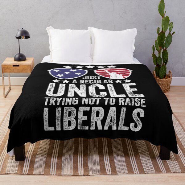 Item preview, Mens Just A Regular Uncle Trying Not To Raise Liberals Republican designed and sold by maizreo.