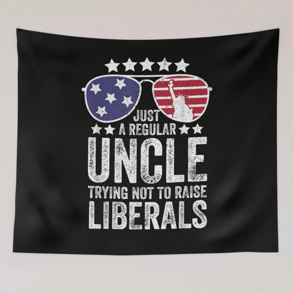Item preview, Mens Just A Regular Uncle Trying Not To Raise Liberals Republican designed and sold by maizreo.