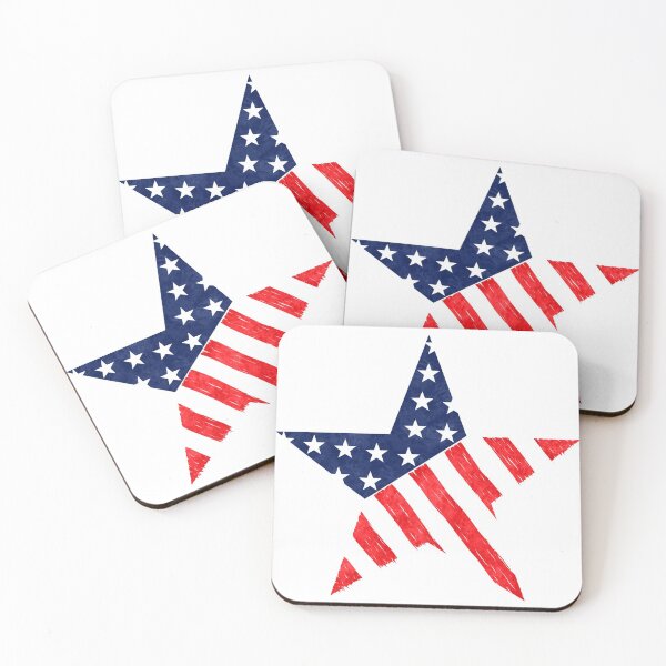 Item preview, USA Flag Star designed and sold by SoulArtLove.