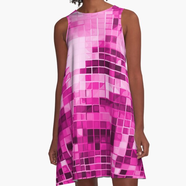 Item preview, Pink Disco Ball Pattern designed and sold by Deborah Camp.