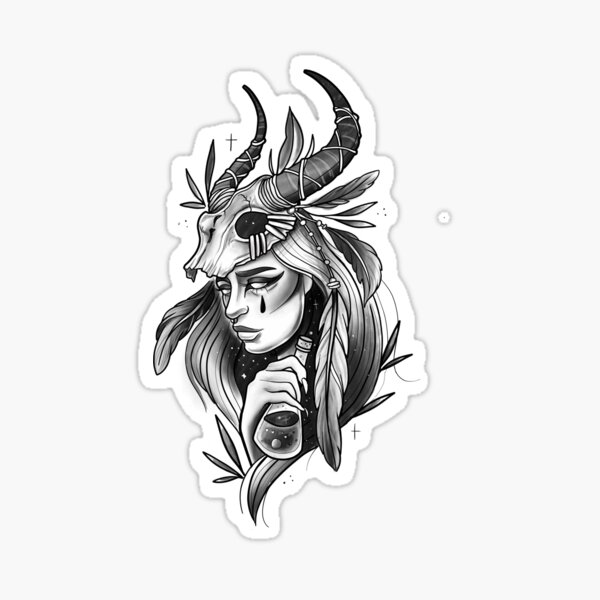 "Dark Tattoo Art" Sticker for Sale by loumynouART Redbubble