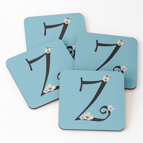 Item preview, Floral and bee initial Z designed and sold by Kristaine.
