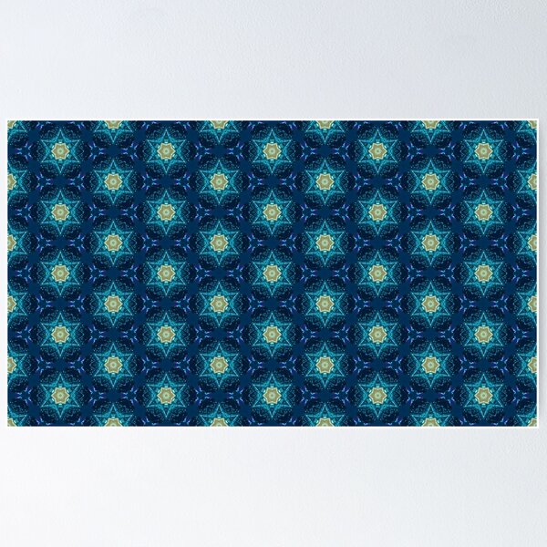 Chicago Buckingham Fountain Inspired Abstract Pattern 3 Poster
