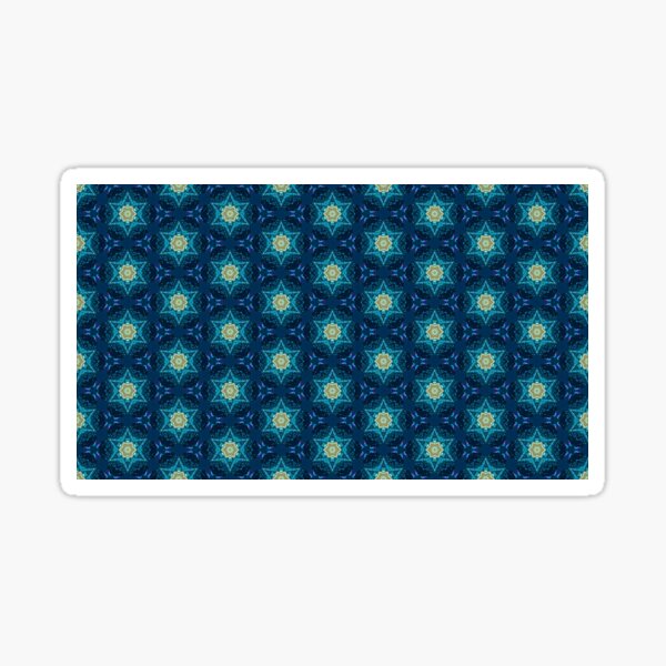 Chicago Buckingham Fountain Inspired Abstract Pattern 3 Sticker