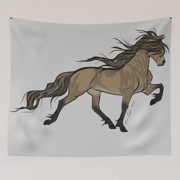 Item preview, Icelandic horse buckskin colored designed and sold by Erica Creutz.