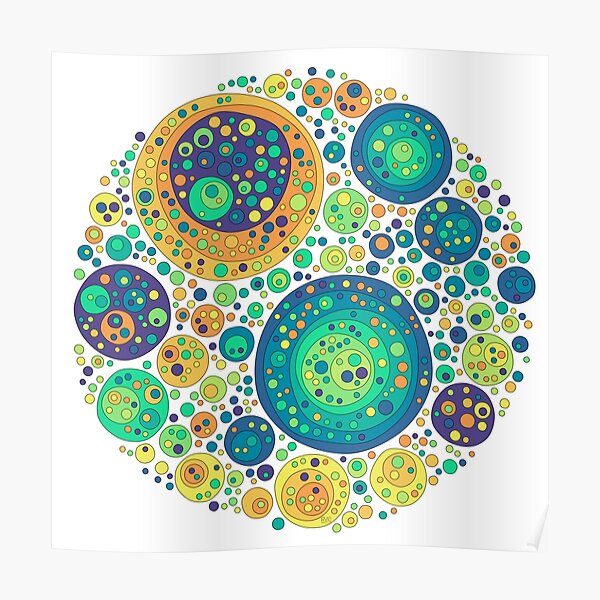 Packed shapes Poster