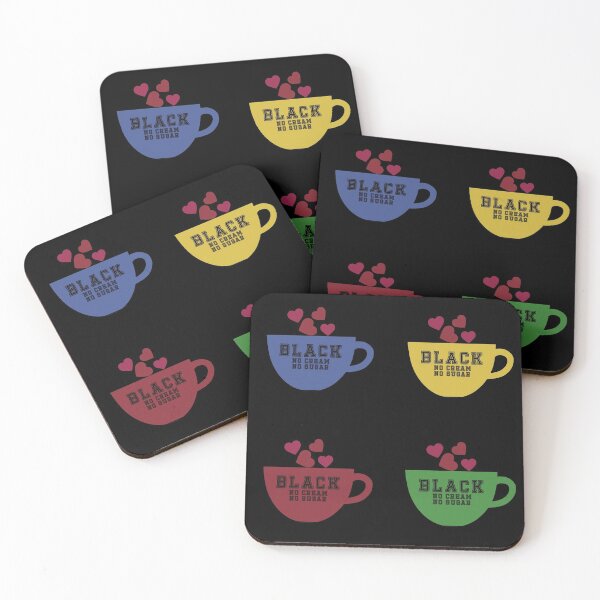 Item preview, Black no Cream no Sugar Love Cofee designed and sold by Anna Dreams_Art.