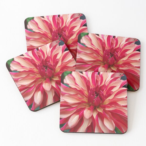 Item preview, Dahlia Blossom (Red/Peach) designed and sold by Jeanne Kramer-Smyth.