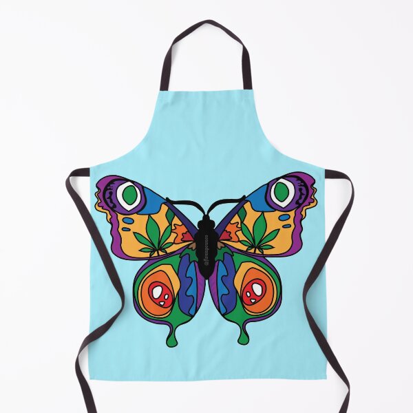 Item preview, Rainbow Butterfly with Hemp Leaves / Pot leaves designed and sold by FlowaPowaCo.