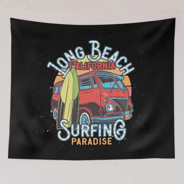 Item preview, Long Beach California - Surfing Paradise designed and sold by Apoorv Choudhary.