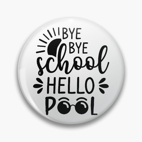 Item preview, Bye Bye School Hello Pool (Black) designed and sold by FilipeFerreira.